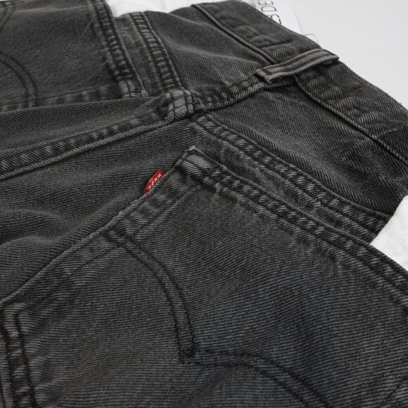 EB DENIM Black & Whites Upcycled Levi Straight Leg Jeans - Size 22/XXS - NWT - Picture 4 of 10